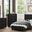 Lorenzi Black Youth Upholstered Platform Bedroom Set