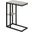 25 Inch Accent Table In Grey And Black Metal I 3671