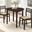 Bucknell 3-piece Dining Set with Drop Leaf Cappuccino and Tan