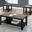 3 Piece Occasional Table Set In Black And Grey