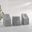 3 Piece Outdoor Bistro Furniture Cover Set In Gray