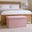 30 Inch Boucle Storage Ottoman In Pink