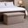 30 Inch Boucle Storage Ottoman In Taupe