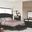 Barzini Black Upholstered Platform Bedroom Set
