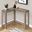 36 Inch Dark Taupe Corner Console