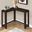 36 Inch Espresso Corner Console