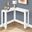 36 Inch White Corner Console I 3656