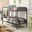 Bristol Gunmetal Twin Over Twin Bunk Bed