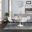 4 LeisureMod Asbury White Chromed Legs Dining Chairs