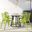 4 LeisureMod Cornelia Solid Green Dining Chairs