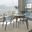 4 LeisureMod Murray Black Dining Chairs