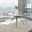 4 LeisureMod Murray Clear Dining Chairs