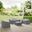 4 Piece Outdoor Sectional Furniture Cover Set In Gray