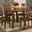 Simplicity Caramel Extendable Round Drop-Leaf Dining Room Set