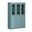 48.5 Inch Pantry Cabinet with Shaker and 2-Drawers In Aqua
