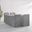 5 Piece Outdoor Dining Furniture Cover Set In Gray