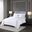 500 Thread Count Luxury Cotton Sateen Embroidered 5 Piece King/Cal King Comforter Set In White