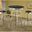 Retro Bar Table Set In Black
