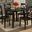 Simplicity Espresso Extendable Round Drop-Leaf Dining Room Set