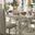 Versailles Bone White 120" Extendable Dining Table