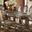 Ragenardus Vintage Oak Double Extendable Pedestal Dining Table