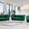 Meridian Margo 2pc Velvet Living Room Set in Green