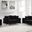 Meridian Naomi 2 Piece Velvet Living Room Set In Black