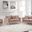 Meridian Naomi 2 Piece Velvet Living Room Set In Pink