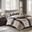 7 Piece Jacquard Queen Comforter Set In Navy