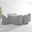 7 Piece Outdoor Dining Furniture Cover Set In Gray