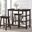 Nyssa Walnut 3 Piece Counter Height Dining Set