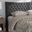 Baxton Studio Cadence Modern And Contemporary Dark Grey Fabric Button-Tufted Queen Size Winged Headboard