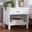 Baxton Studio Deirdre Modern And Contemporary White Wood 1-Drawer Nightstand