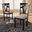 Baxton Studio Sylvia Modern And Contemporary Grey Fabric Upholstered And Dark Brown Finished Dining Chair (Set Of 2)