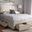 Baxton Studio Aurelie Modern And Contemporary Light Beige Fabric Upholstered King Size Storage Bed