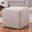 Baxton Studio Corinne Modern And Contemporary Light Grey Fabric Upholstered Ottoman