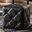 Baxton Studio Stacey Modern And Contemporary Black Faux Leather Upholstered Ottoman