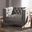 Baxton Studio Zanetta Luxe And Glamour Grey Velvet Upholstered Gold Finished Lounge Chair