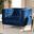 Baxton Studio Zanetta Luxe And Glamour Navy Velvet Upholstered Gold Finished Lounge Chair