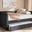 Baxton Studio Alena Modern And Contemporary Dark Grey Fabric Upholstered Full Size Daybed With Trundle