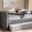 Baxton Studio Alena Modern And Contemporary Grey Fabric Upholstered Full Size Daybed With Trundle