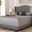 Baxton Studio Alesha Modern And Contemporary Grey Fabric Upholstered King Size Bed