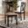 Baxton Studio Sylvia Modern And Contemporary Sand Fabric Upholstered And Espresso Brown Finished Dining Chair Set Of 2