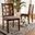 Baxton Studio Abilene Mid-Century Grey Fabric Upholstered And Walnut Brown Finished Dining Chair Set Of 2