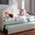 Baxton Studio Camelia Modern And Contemporary Beige Fabric Upholstered Button-Tufted Twin Size Sofa Daybed With Roll-Out Trundle Guest Bed