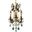 Rosalia 13" French Gold 3 Light Pendant With Clear Royal Cut Crystal Trim