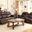 Marille Dark Brown Reclining Living Room Set