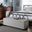 Baxton Studio Roanoke Modern And Contemporary Beige Fabric Upholstered Grid-Tufting Storage Ottoman Bench