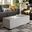 Baxton Studio Roanoke Modern And Contemporary Grayish Beige Fabric Upholstered Grid-Tufting Storage Ottoman Bench
