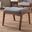 Baxton Studio Roxy Mid-Century Modern Walnut Wood Finishing And Grey Fabric Upholstered Ottoman